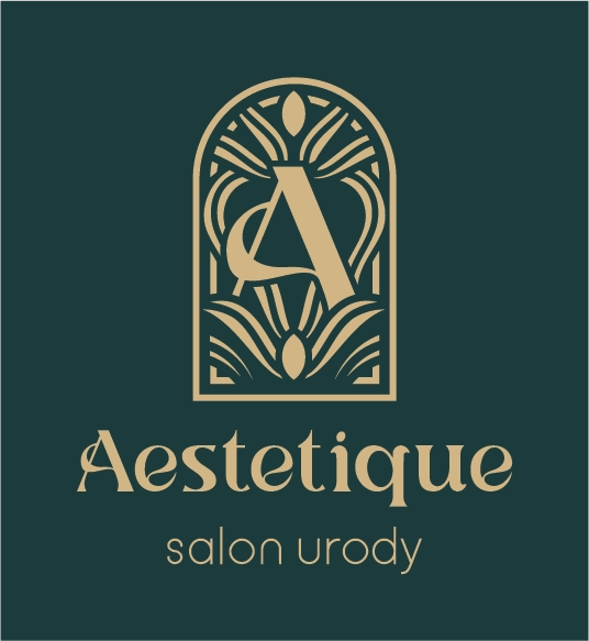 Logo salonu urody Aestetique stworzone przez Euflonica Klaudia Grochowska-Pawłowicz