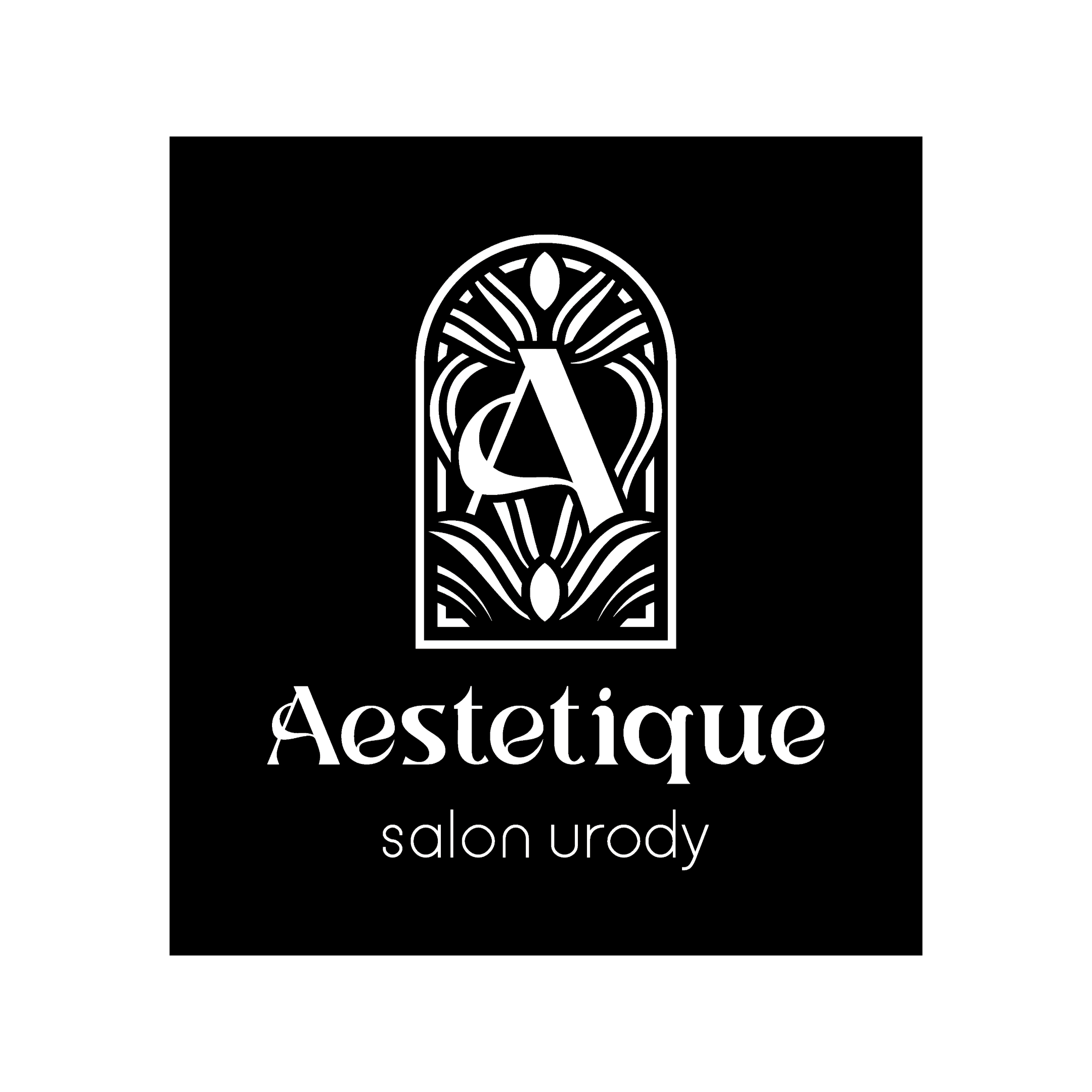 Logo salonu kosmetycznego złoty podział profesjonalne logo Euflonica Klaudia Grochowska-Pawłowicz