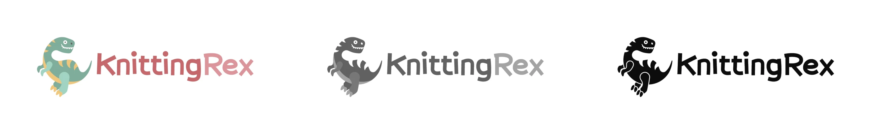 Branding autorstwa Euflonica Klaudia-Grochowska-Pawłowicz marka osobista rękodzieło warianty logo Knitting Rex